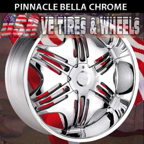 Pinnacle Bella 26X10 Blank Et+20 Cb 78.1 Chrome 1