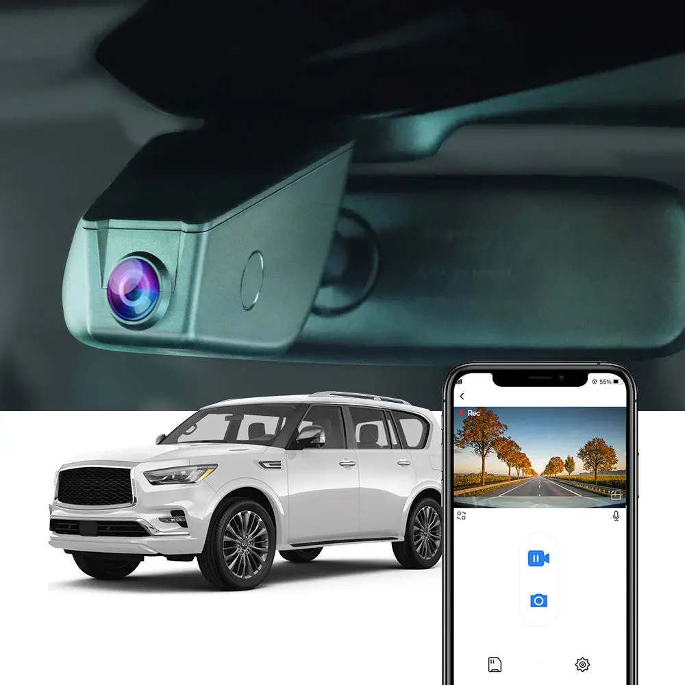 Fitcamx Dash Cam For Infiniti Qx80 2021-2023 1