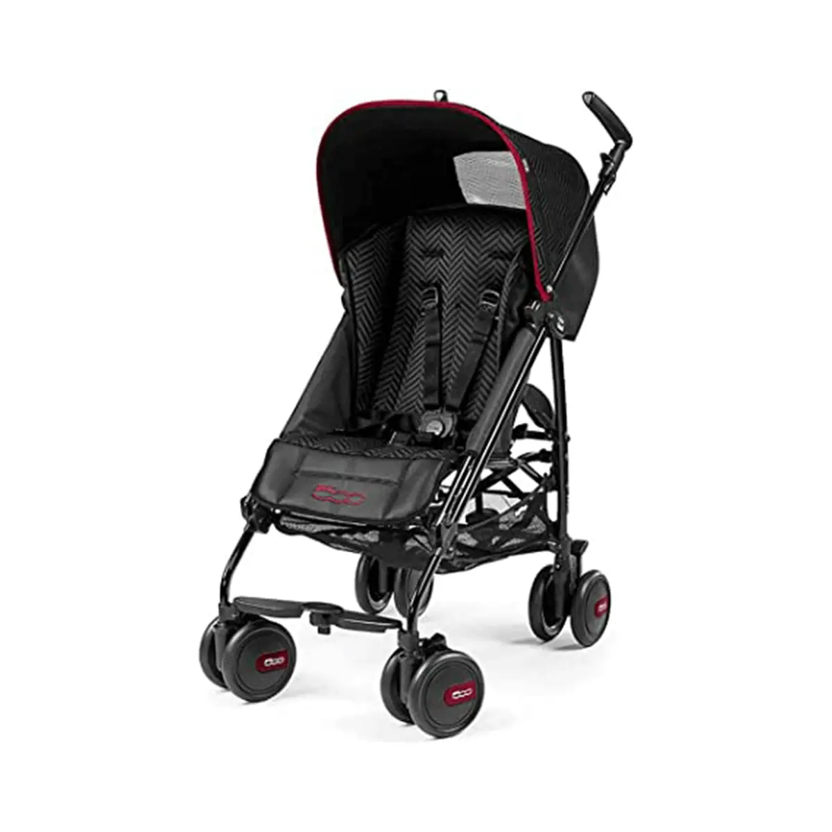 Carriola Ligera Pliko Mini 5 - Negra Con Rojo 35Cv13cy13 Peg-Perego 1