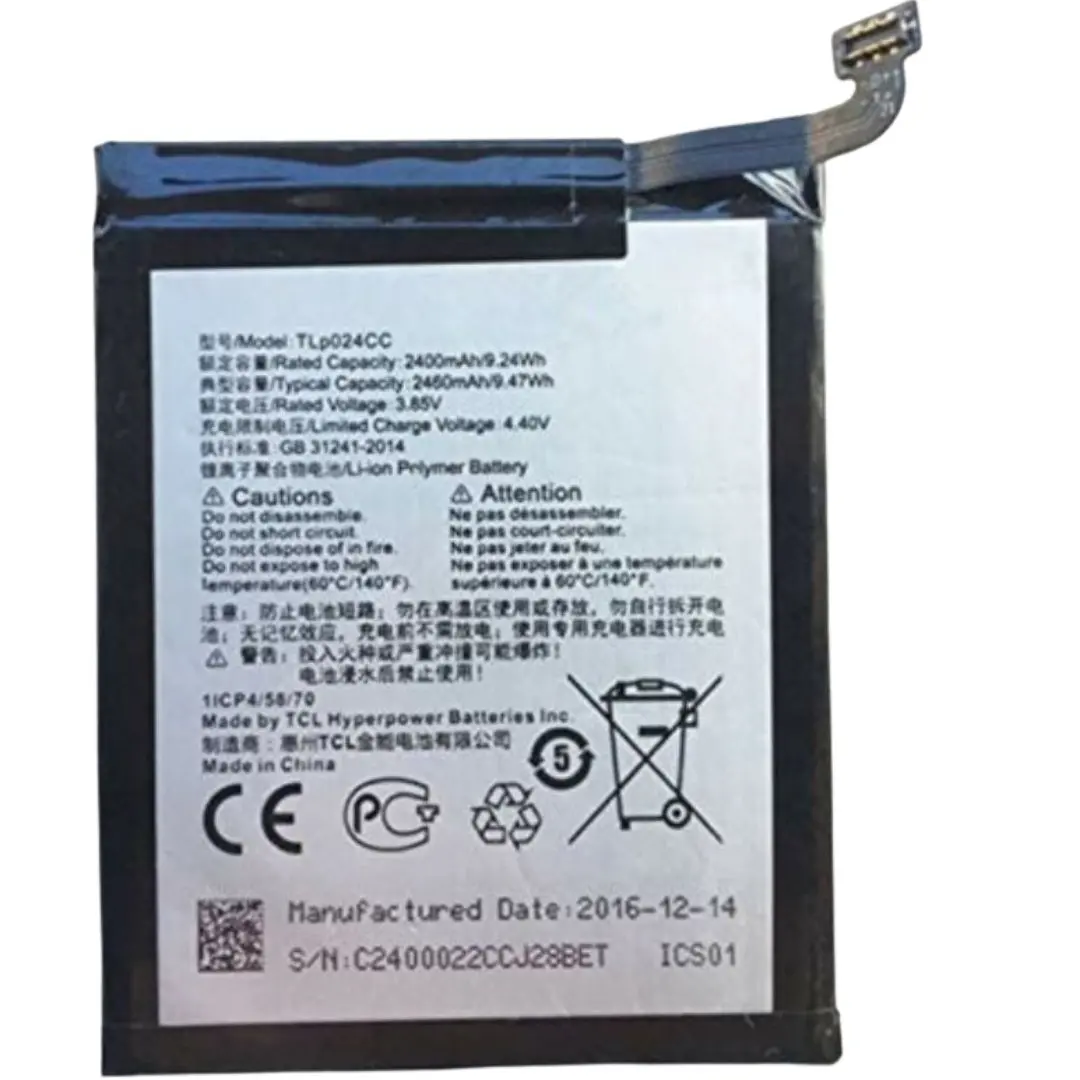 Replacement Battery-Compatible With Alcatel A3 One Touch Tlp024cj Tlp024cc 1