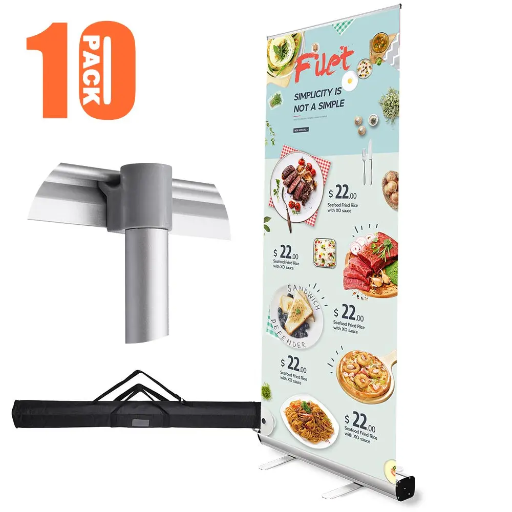 Yescom Retractable Banner Stand 33" X 79" Base 10Ct/Pack 1