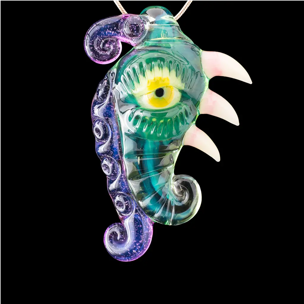 Salt Plantphibian Calypso Haterade Lilac Gold Amethyst Pendant 1