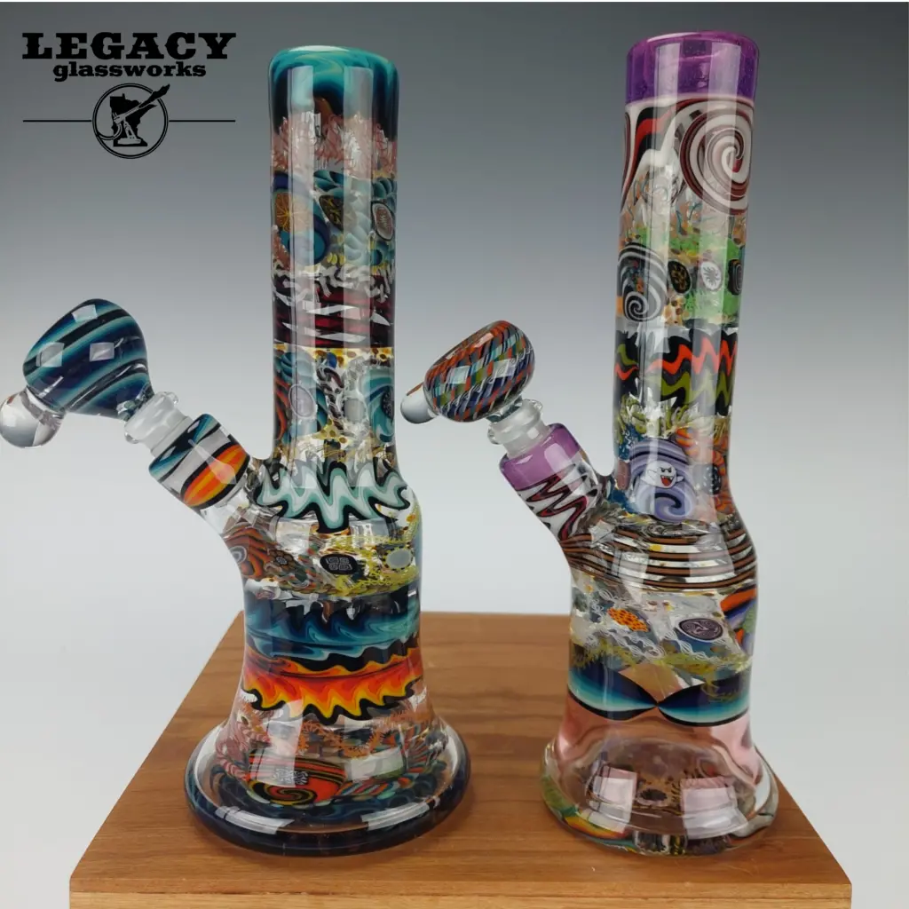 Sic Glass Heavy Worked Mille Tubes 1