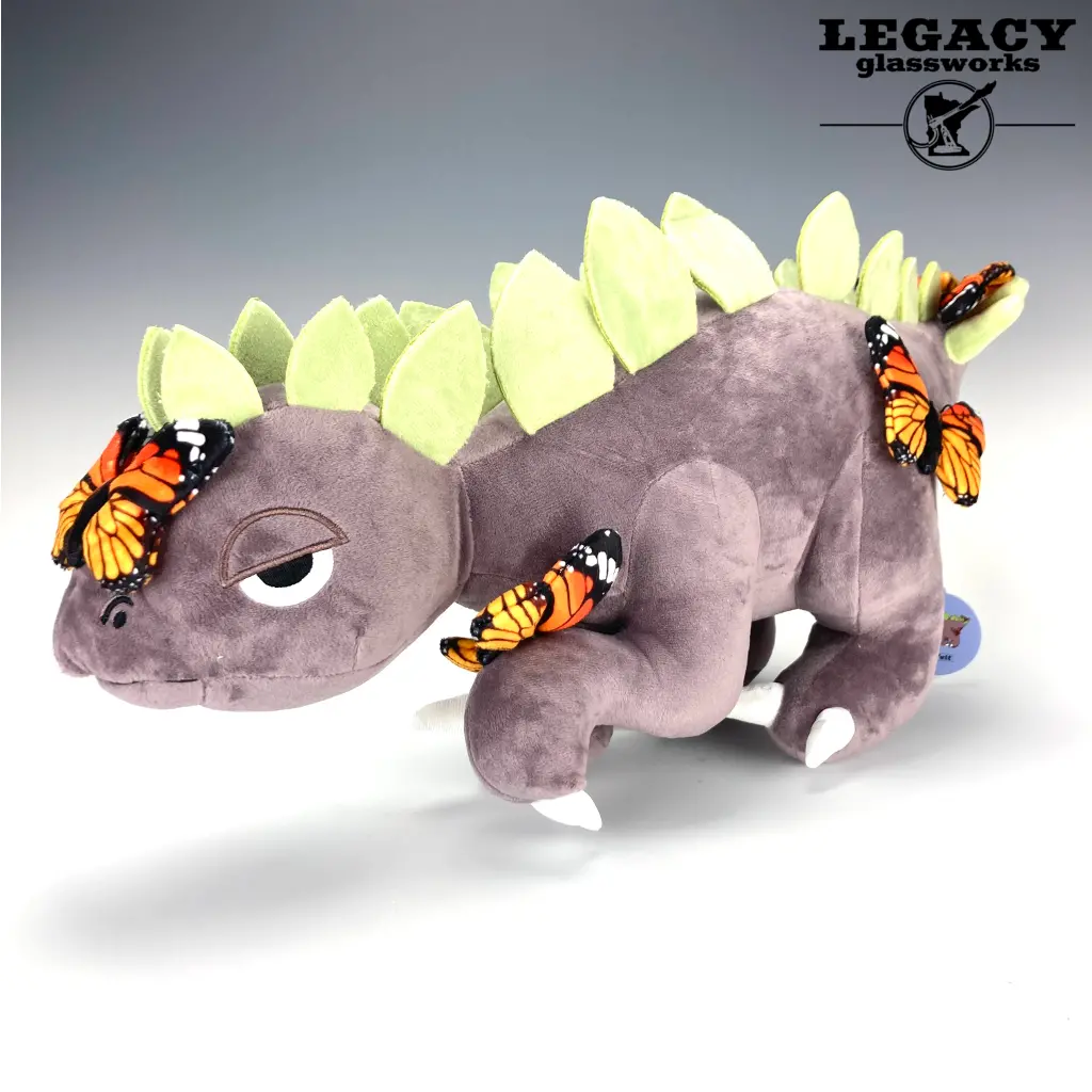 Elbo X Felt Purple Stegosaurus Plushie 1