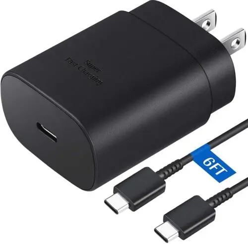 Uscb-C Super Fast Wall Charger+6Ft Cable For Samsung Galaxy S20 S21 S22 1