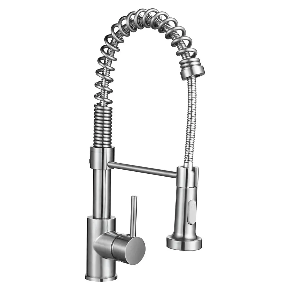 Aquaterior Kitchen Faucet With Sprayer 2.2Gpm Brushed Nickel 1