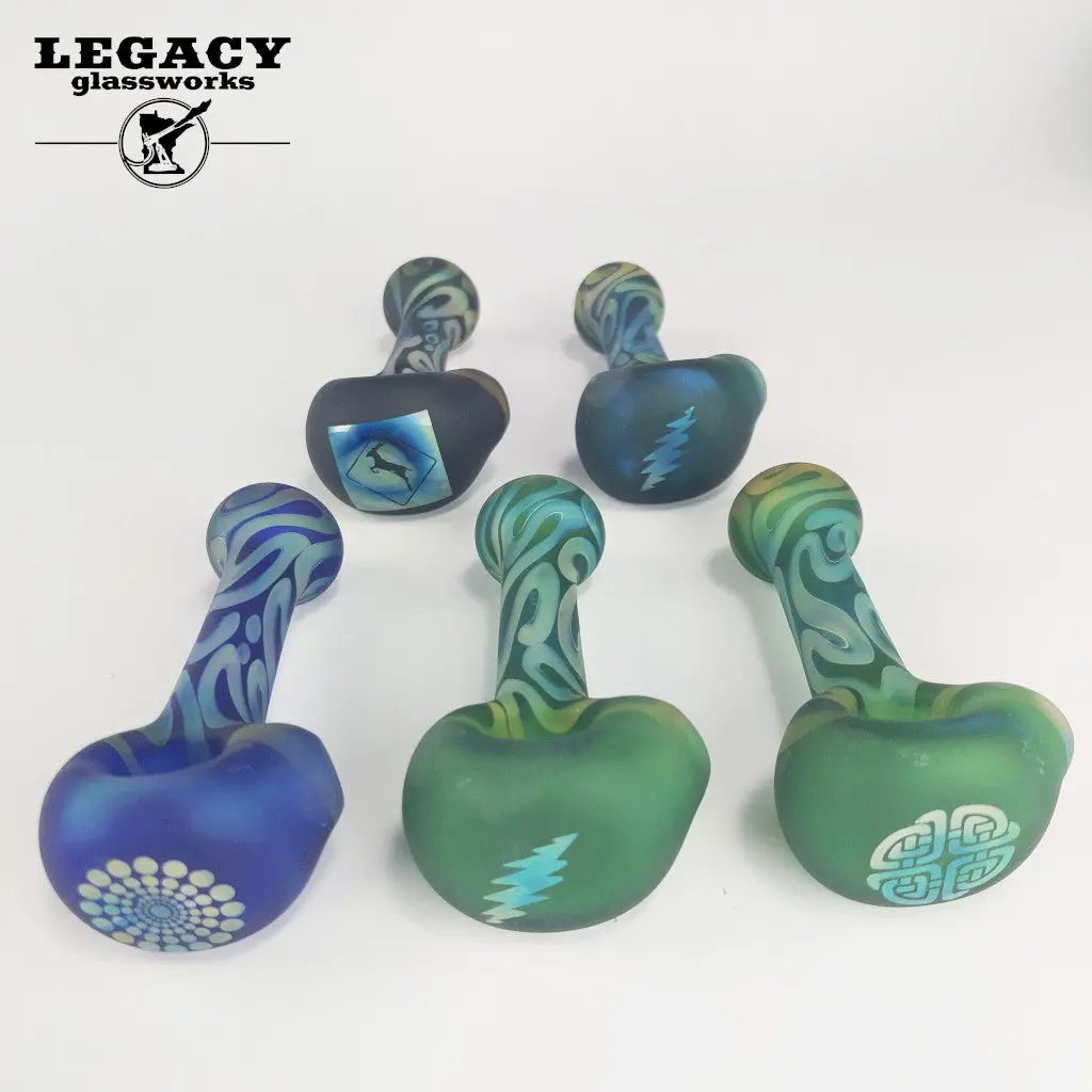 Willow Sandblasted Spoons With Image Cap 1