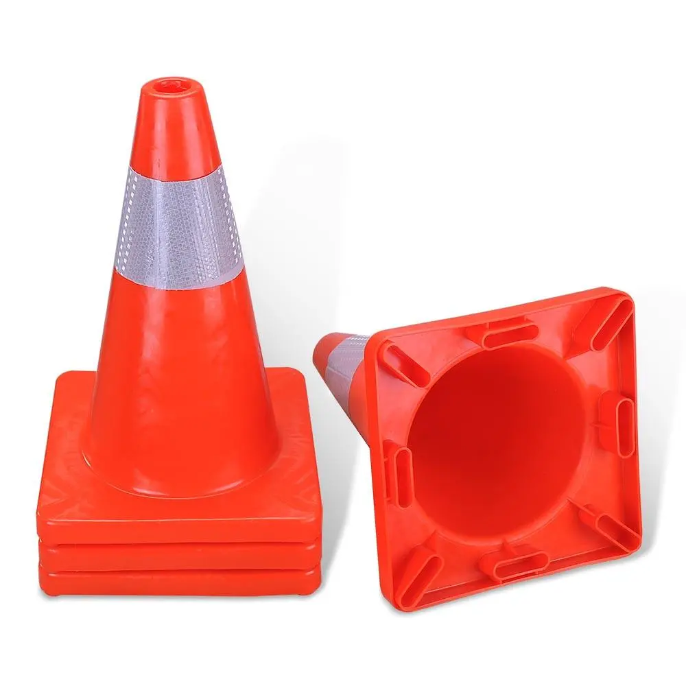 Yescom 4Pcs 18-In Road Traffic Safety Cones Reflective Collar 1