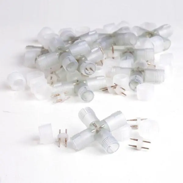 Yescom Led Rope Lights X-Shape Compression Connector 1/2" 10 Pcs 1