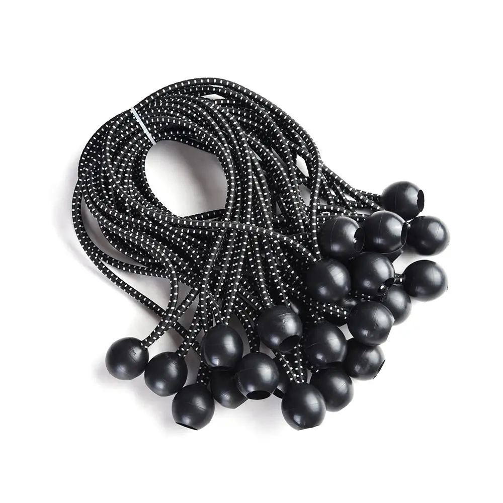 Yescom 6/ 8/ 9 Inch 25 Pcs Ball Bungee Tent Canopy Tarp Fixer Cord 1