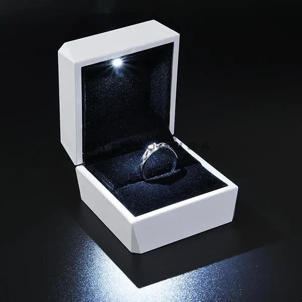 Yescom Wedding Proposal Led Light Jewelry Ring Box Single 1