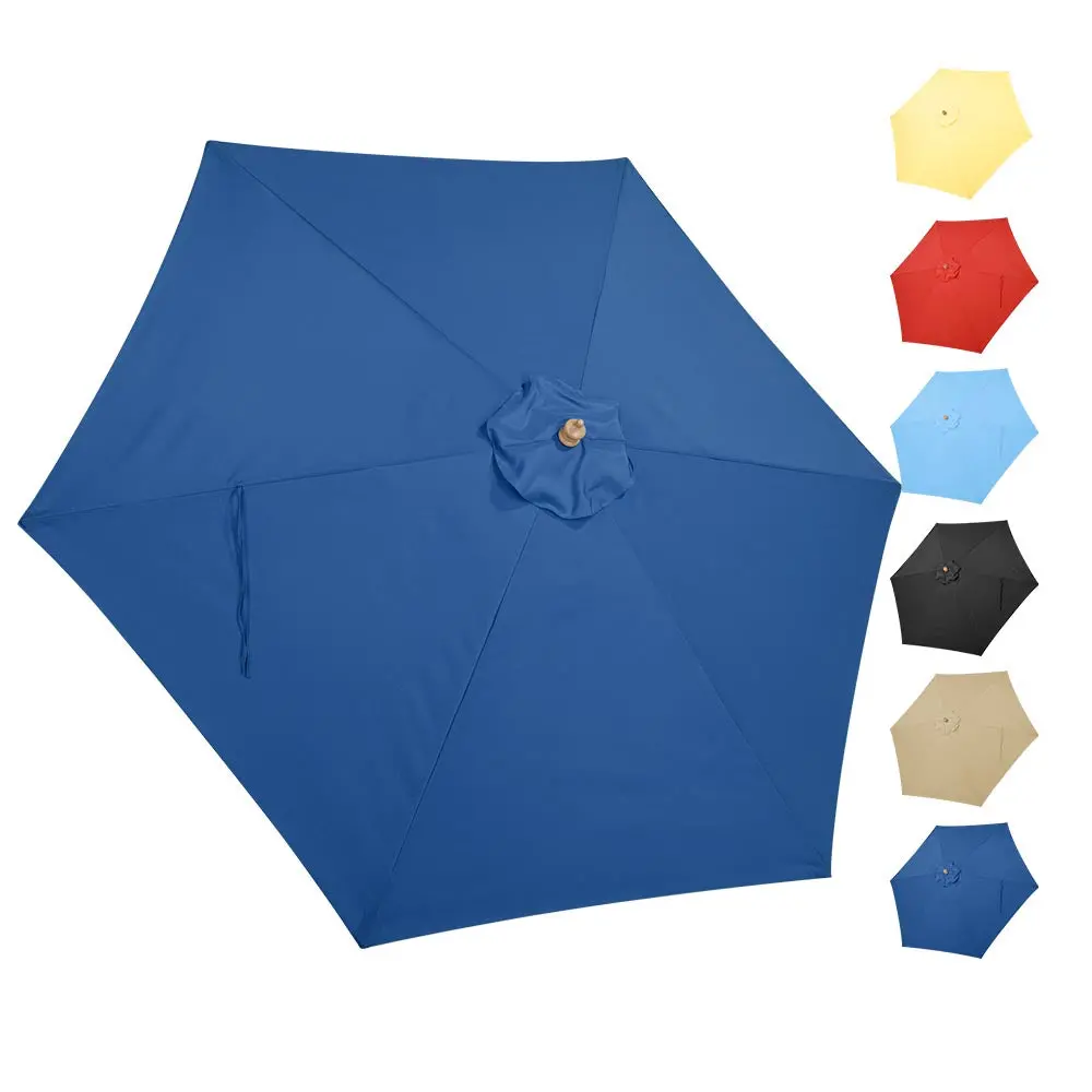 Yescom 9' 6-Rib Outdoor Patio Umbrella Replacement Canopy Multiple Colors 1