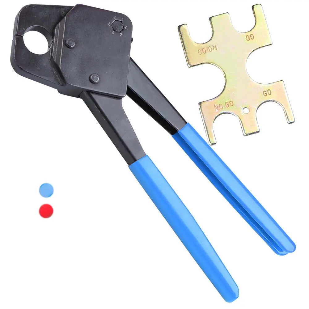 Yescom 3/4" Copper Pex Crimp Tool Ring Crimper With Gauge 1
