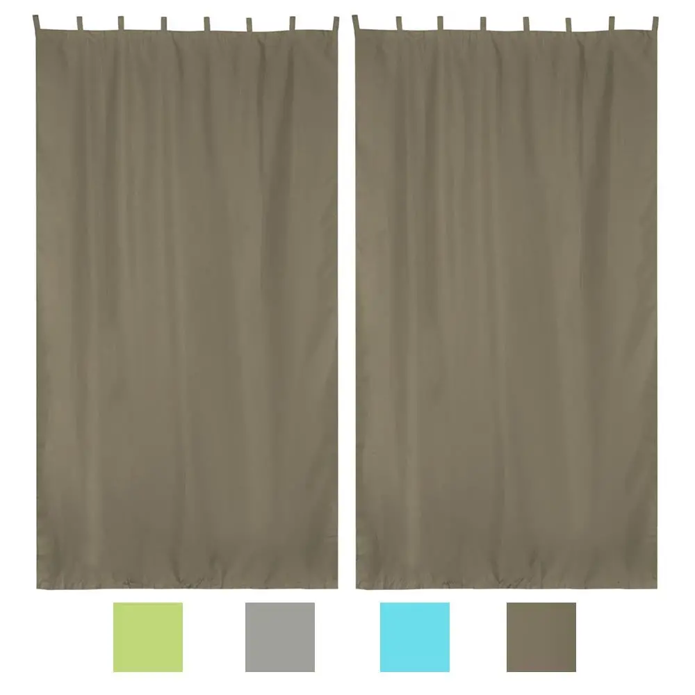 Yescom 2-Pcs Outdoor Curtain Panel, Tab Top, 54Wx120l 1