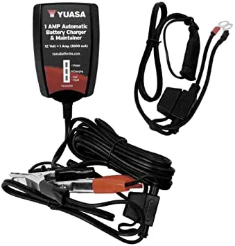 Yuasa 12V 1 Amp Automatic Battery Charger & Maintainer 1