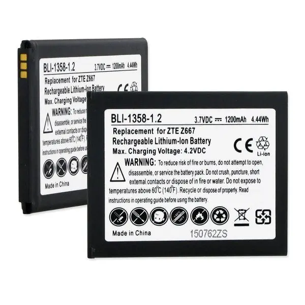 Zte Z667 3.7V 1200Mah Li-Ion Battery 1