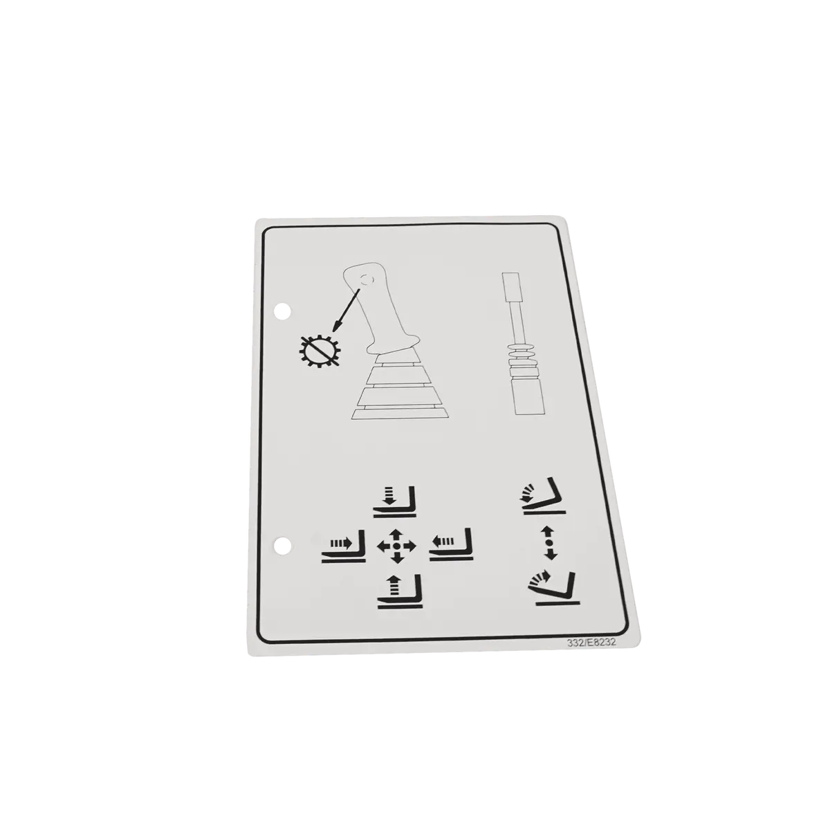 Jcb F/Chart: 510-56 Controls P90 (N) Decal 332/E8232 1