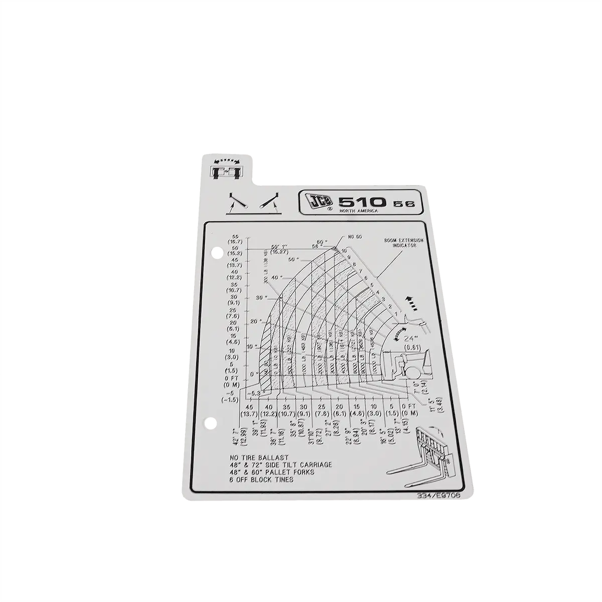 Jcb F/Chart 510-56 Side Tilt (P90 T4f) Decal 334/E9706 1