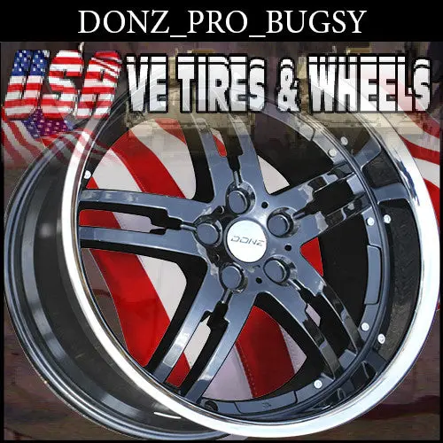 Donz Pro Series Bugsy 20X8.5 5X120 Et+20 Blk Ssl 1