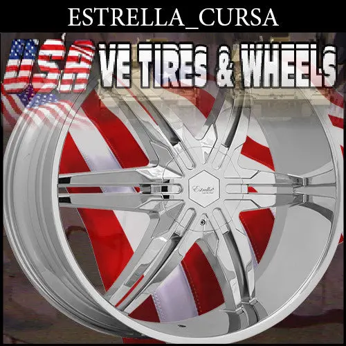 Estrella Cursa 22X9 Blank Et+30 Cb 78.1 Chrome 1