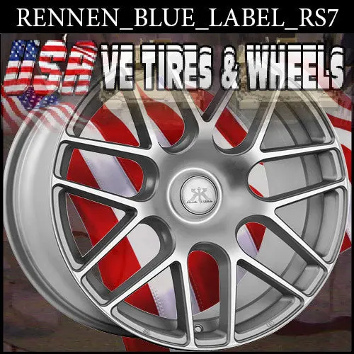 Rennen Blue Label Rs7 20X8.5 Blank Et+25 Fl Silver 1