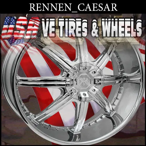 Rennen Caesar 28X10  Blank Et+20 Chr 78.1 Chrome 1