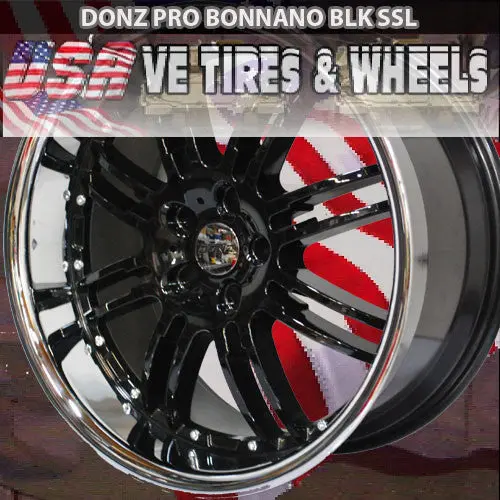 Donz Pro Series Bonnano 20X10 Blank Et+23 Cb 74.1 Blk Ssl 1